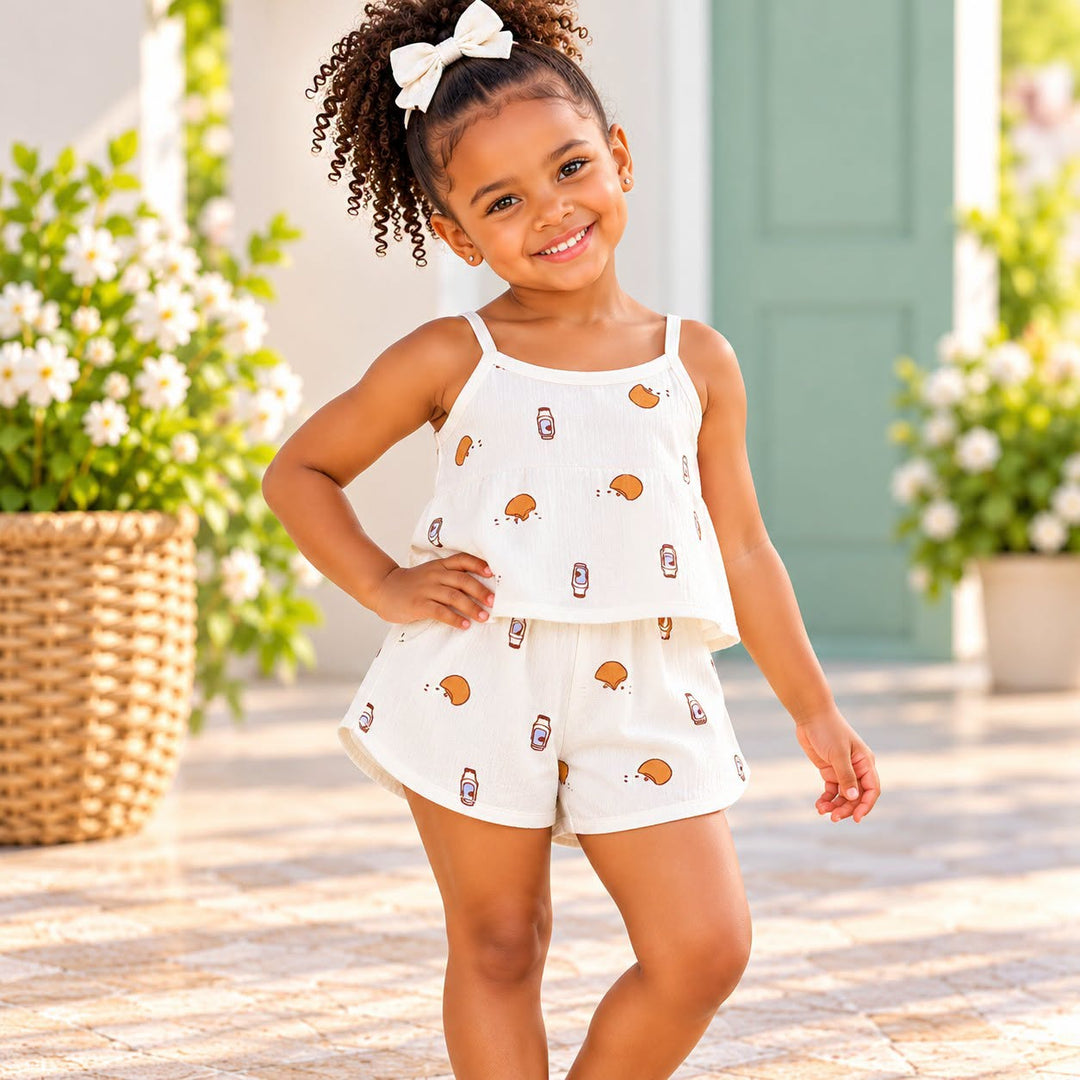 Girls Vest + Short