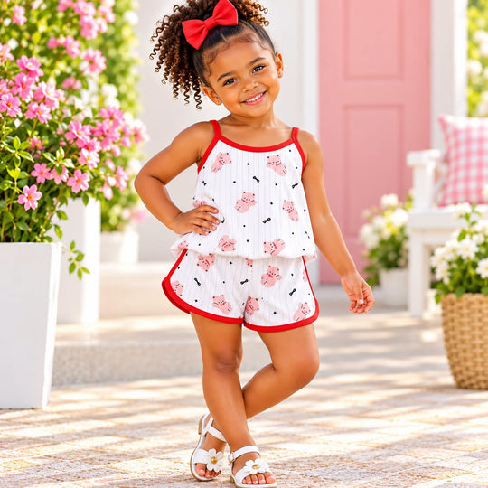 Girls Vest + Short