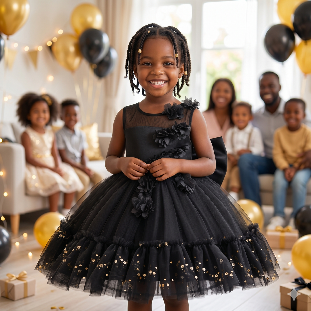 Girls Black Dress