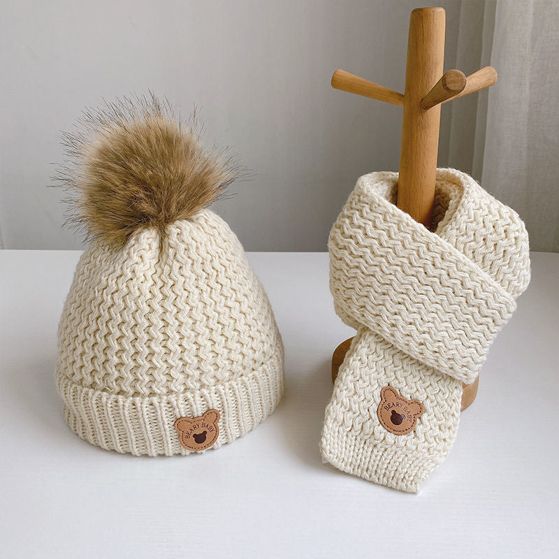 Knitted Hat & Scarf Set