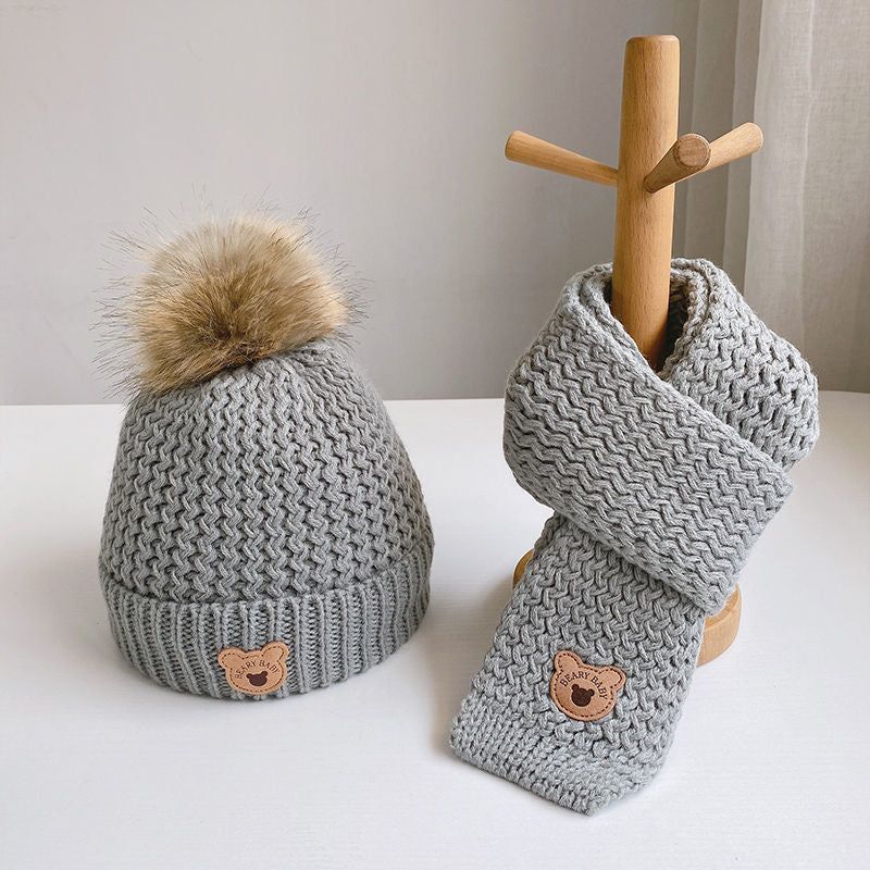 Knitted Hat & Scarf Set