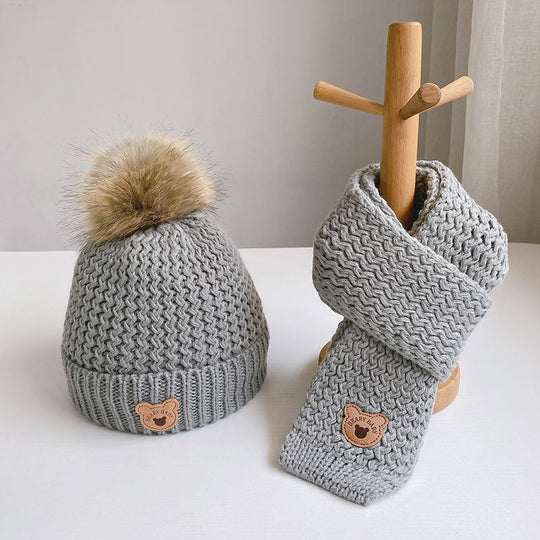 Knitted Hat & Scarf Set