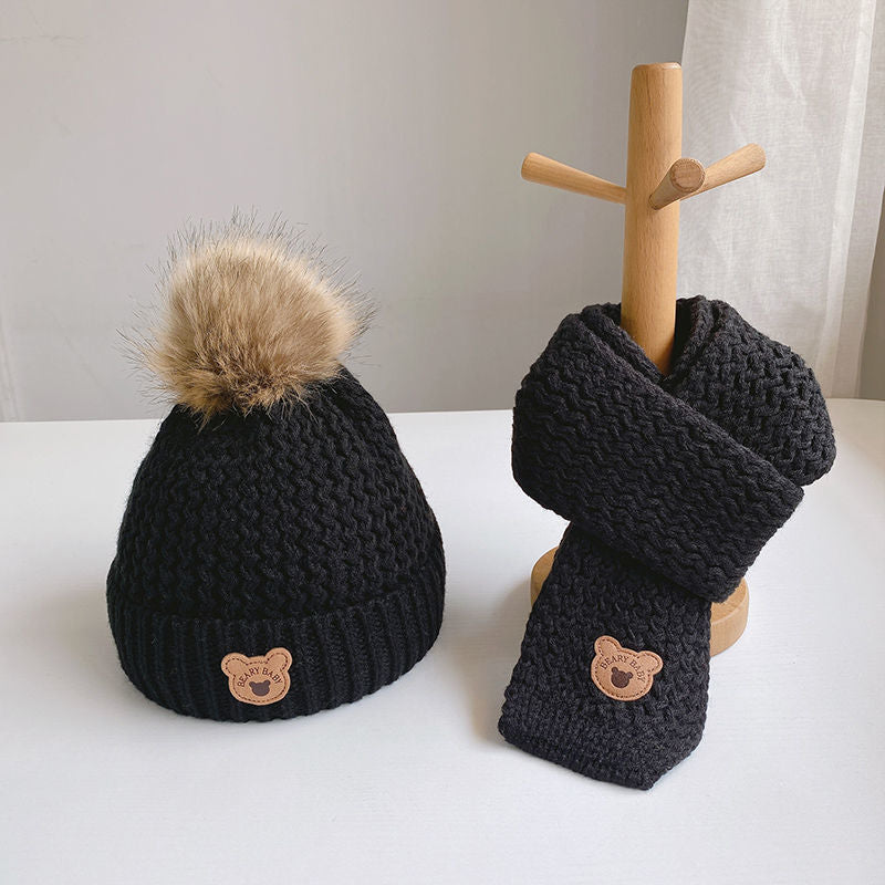 Knitted Hat & Scarf Set