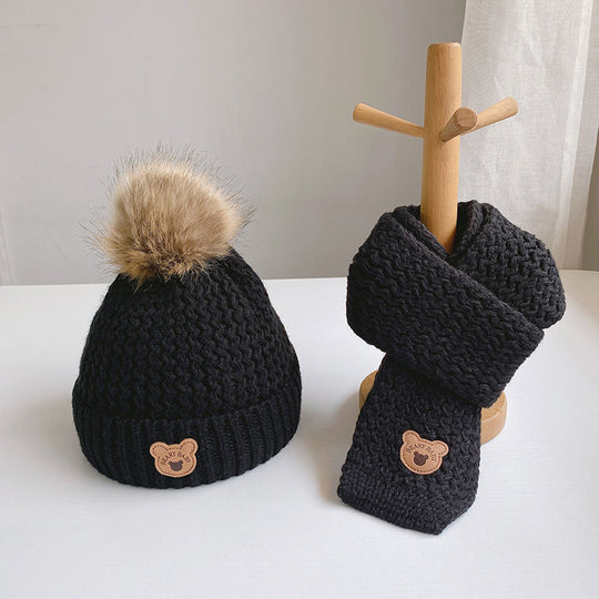 Knitted Hat & Scarf Set