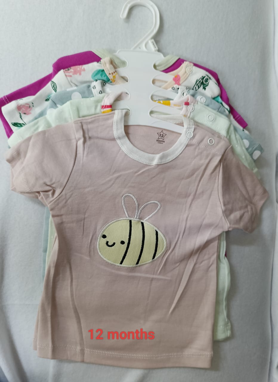 5 - Baby T-shirt Set : 12 Months