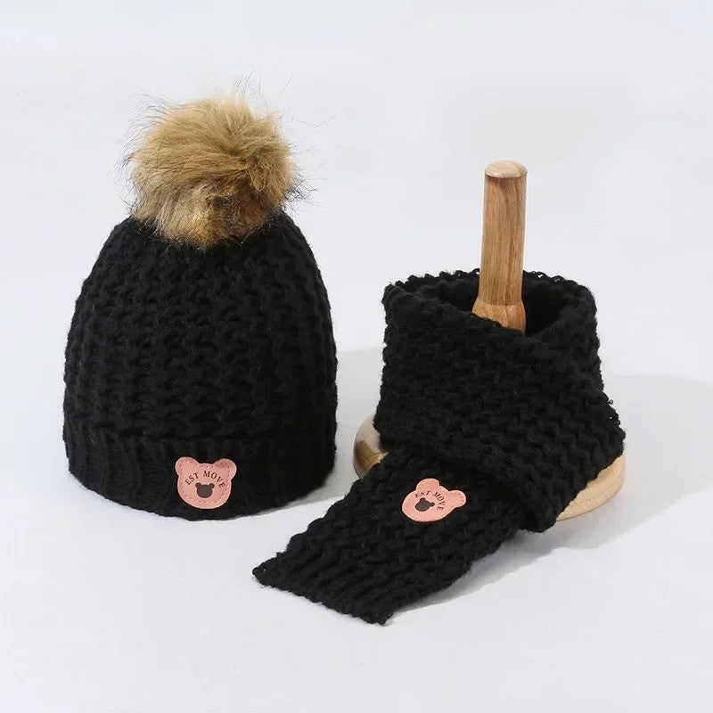 Knitted Hat & Scarf Set