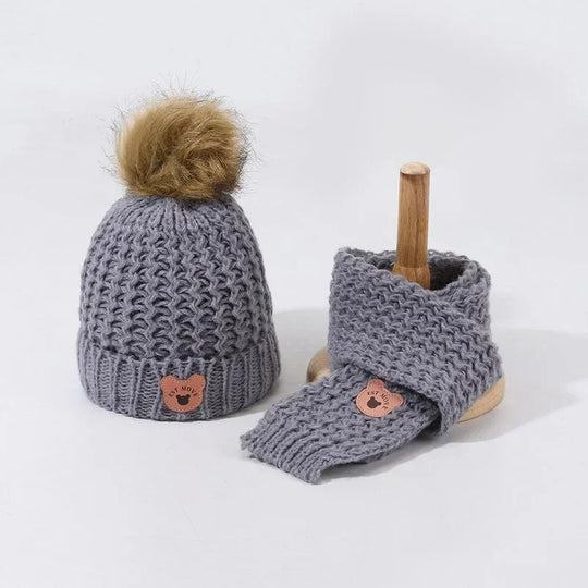 Knitted Hat & Scarf Set