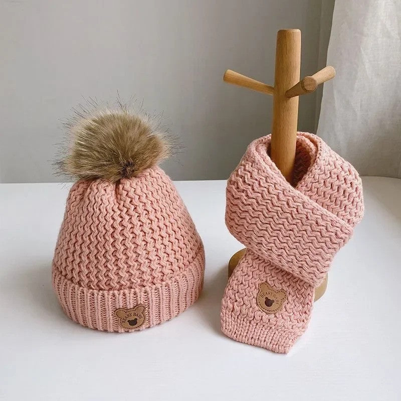 Knitted Hat & Scarf Set