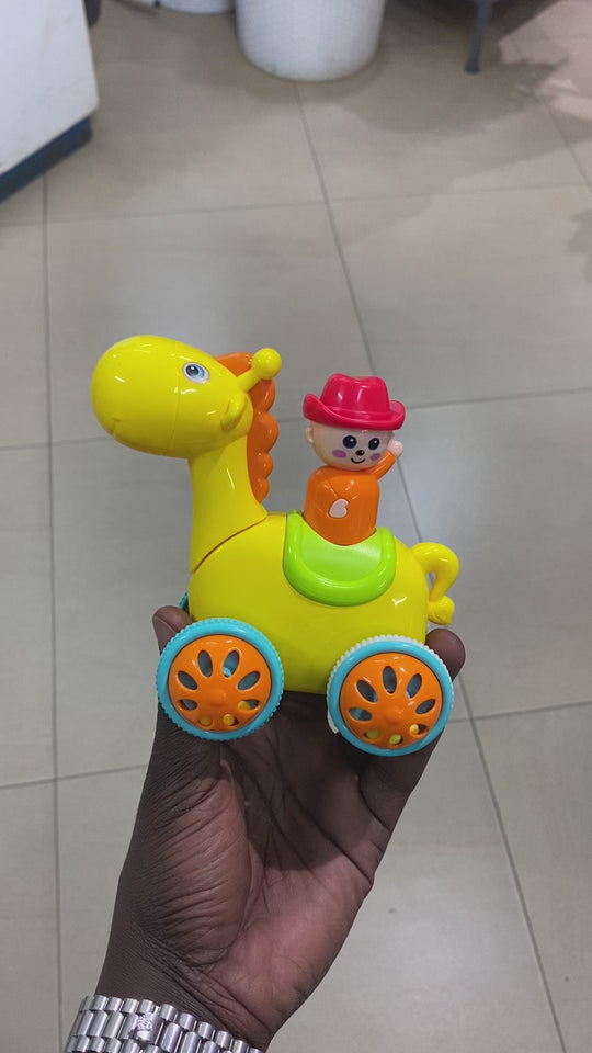 Push & Go Animal Rider Toy – No Batteries Needed!