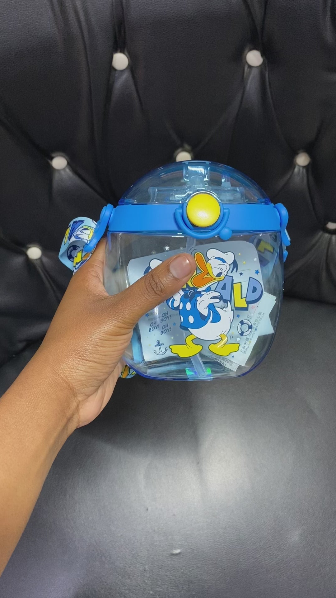 Cartoon round children's water bottle