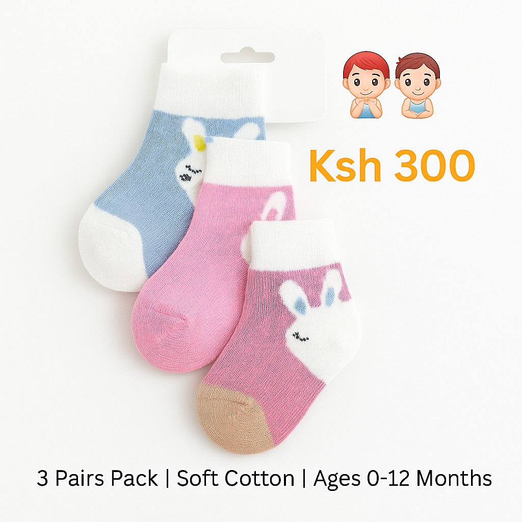 3 Pairs Baby Socks