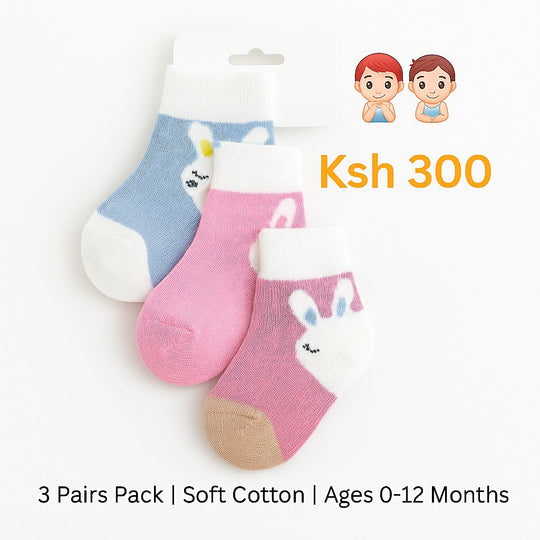 3 Pairs Baby Socks