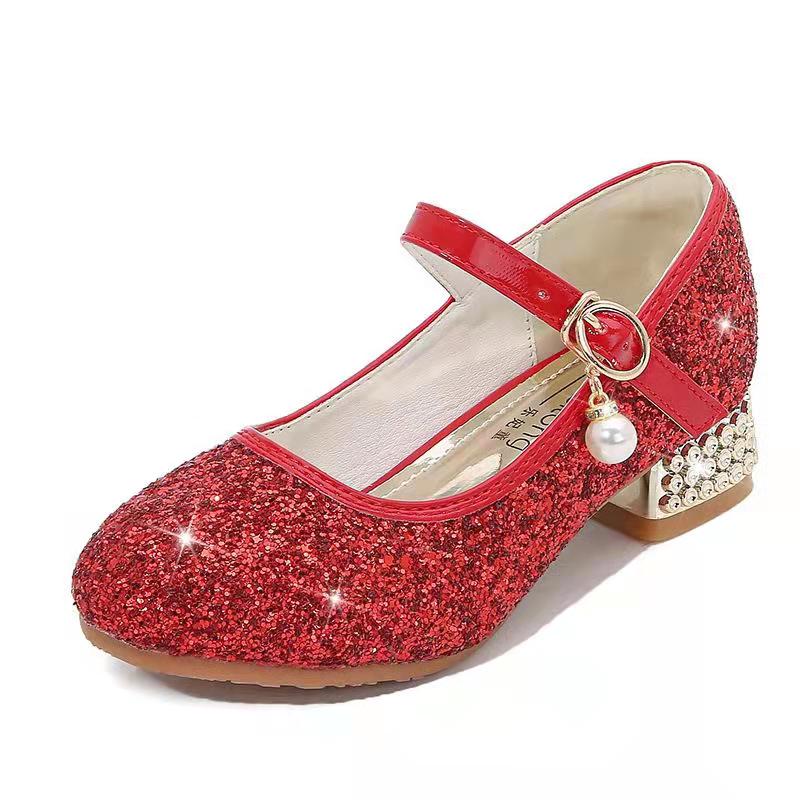 Girls Red Doll Shoes